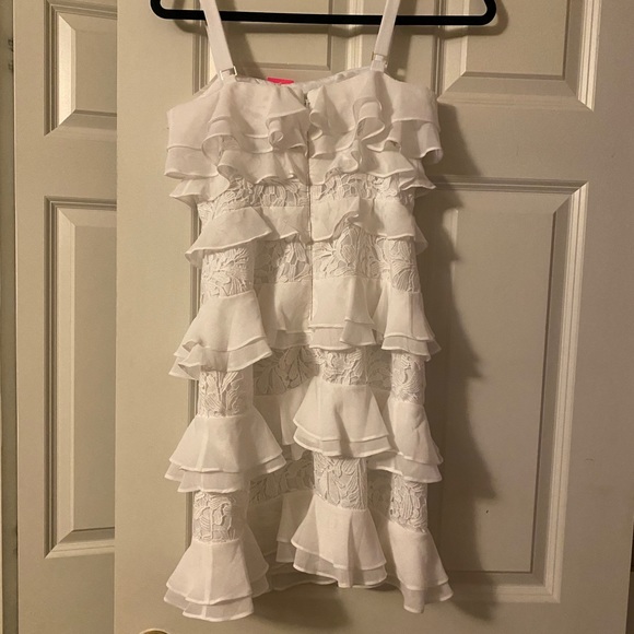 NWT Lilly Pulitzer Olive Dress Resort White Size 0 - Picture 4 of 8